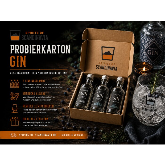 Probierkarton Gin